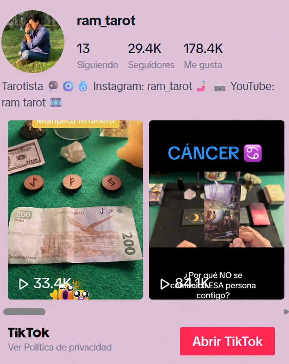 Ram Tarot TikTok